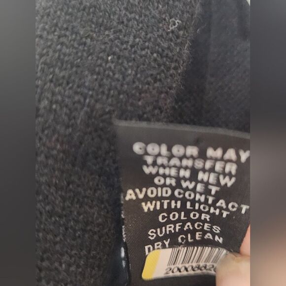 INC International Concepts PL Black CASHMEREBlendLngslvKnit Women OpenedCardigan - Picture 6 of 8